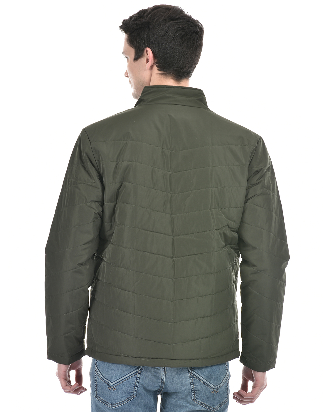 Numero Uno Men Solid Green Jacket